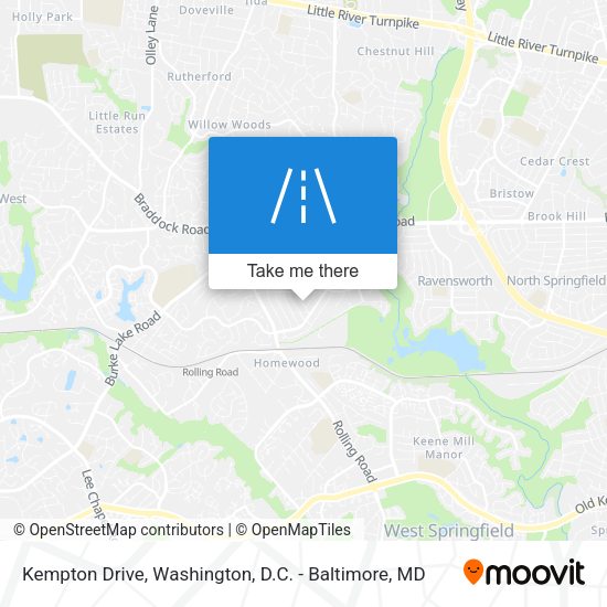 Kempton Drive map