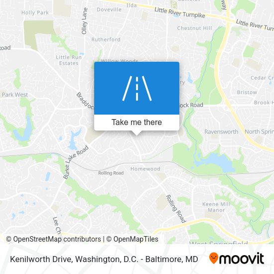 Mapa de Kenilworth Drive