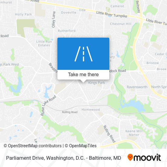 Mapa de Parliament Drive