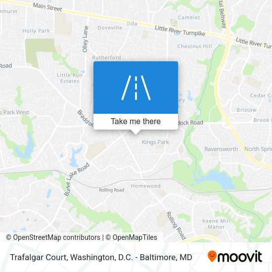 Trafalgar Court map