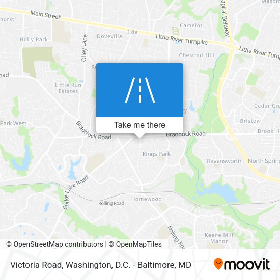 Victoria Road map