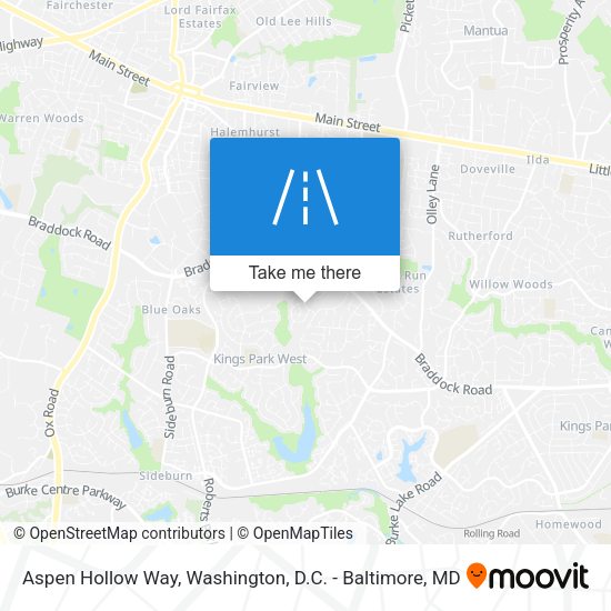 Aspen Hollow Way map