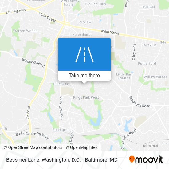 Bessmer Lane map
