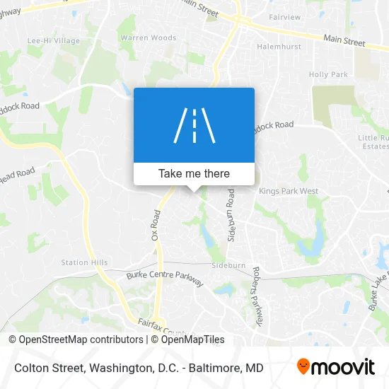 Colton Street map