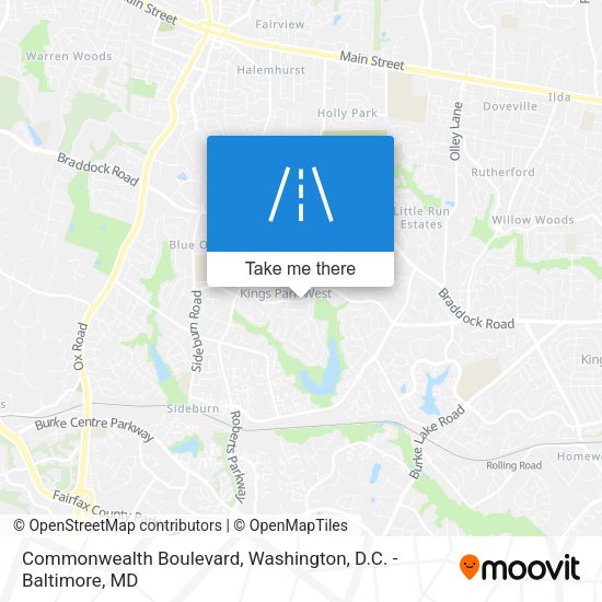 Mapa de Commonwealth Boulevard