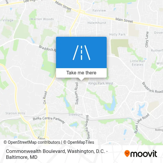 Commonwealth Boulevard map