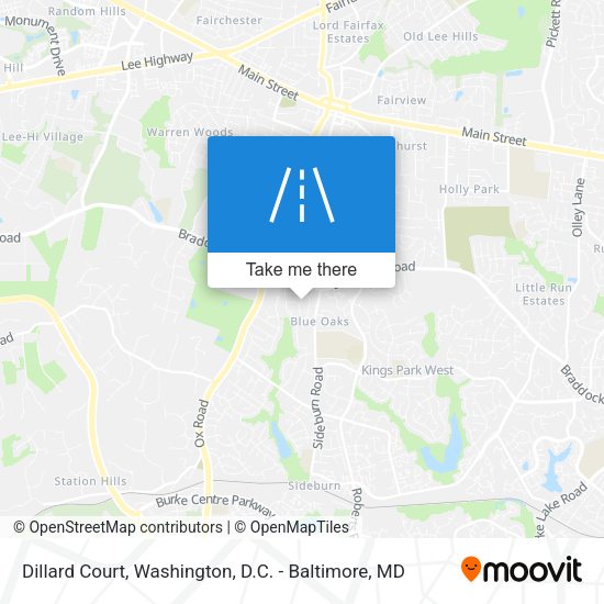 Mapa de Dillard Court