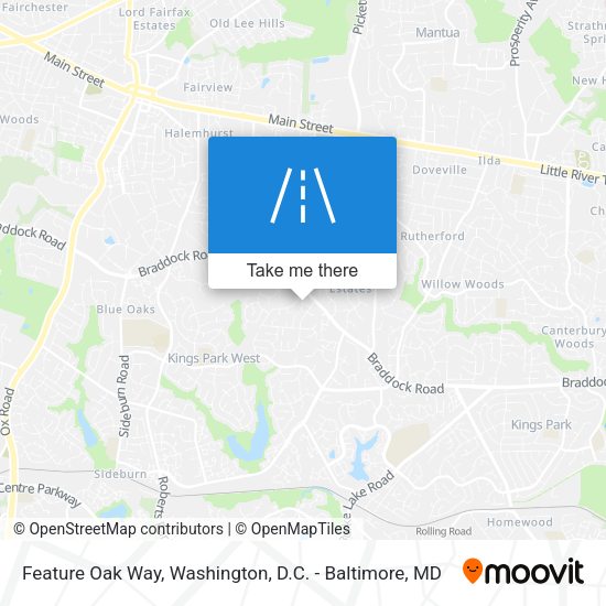 Mapa de Feature Oak Way