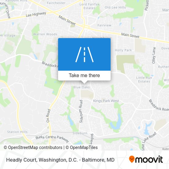 Headly Court map