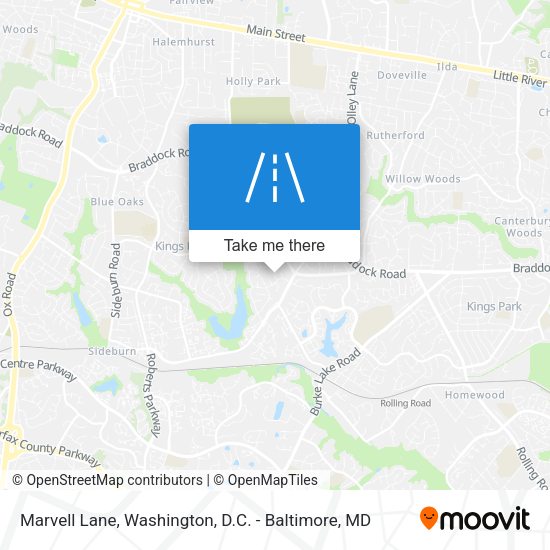 Mapa de Marvell Lane