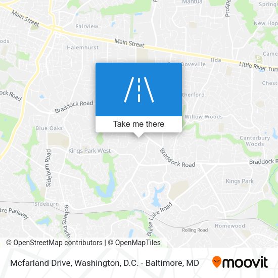 Mapa de Mcfarland Drive