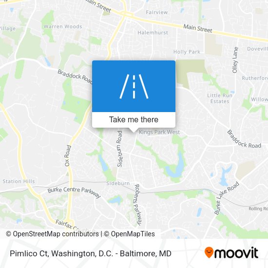Pimlico Ct map
