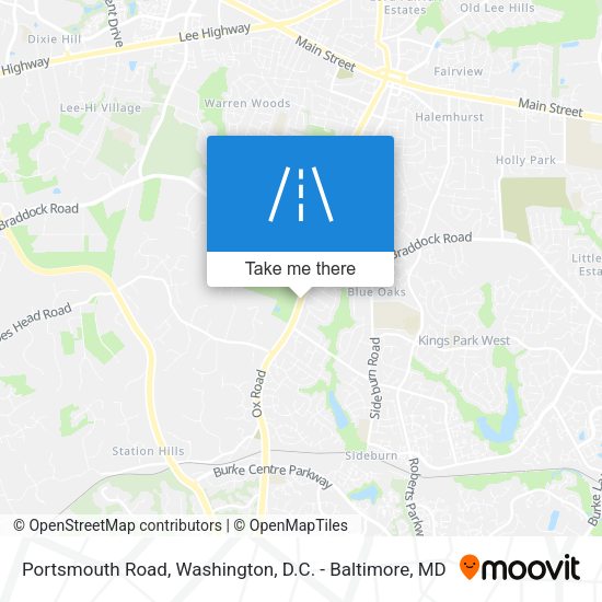 Portsmouth Road map