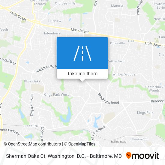 Mapa de Sherman Oaks Ct