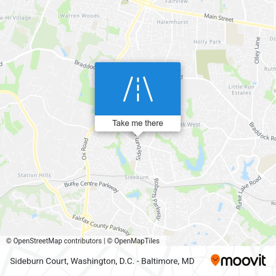 Sideburn Court map