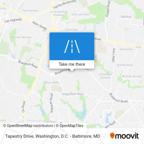 Mapa de Tapestry Drive