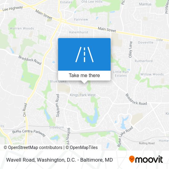 Mapa de Wavell Road