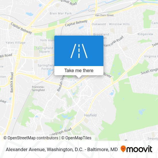 Mapa de Alexander Avenue