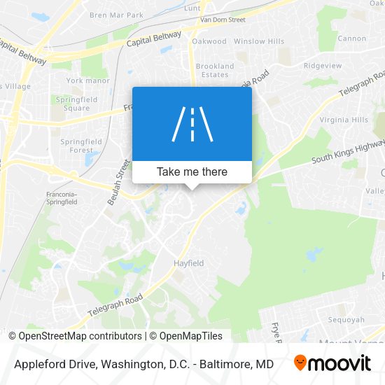 Appleford Drive map