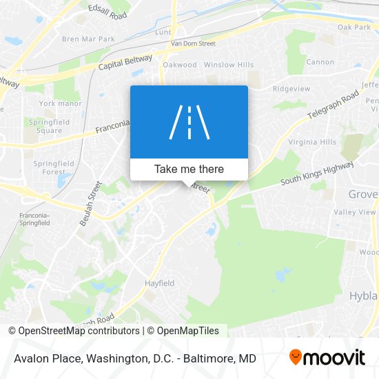 Avalon Place map