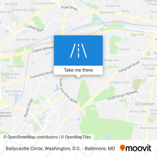 Ballycastle Circle map