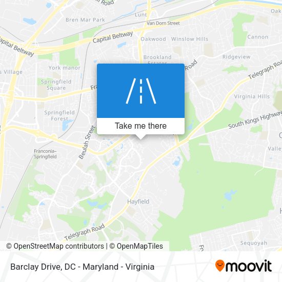 Barclay Drive map