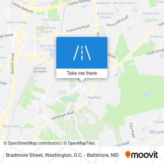 Mapa de Bradmore Street