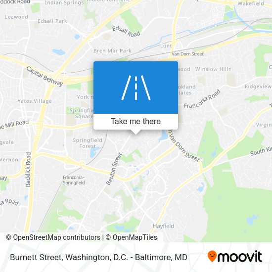Burnett Street map