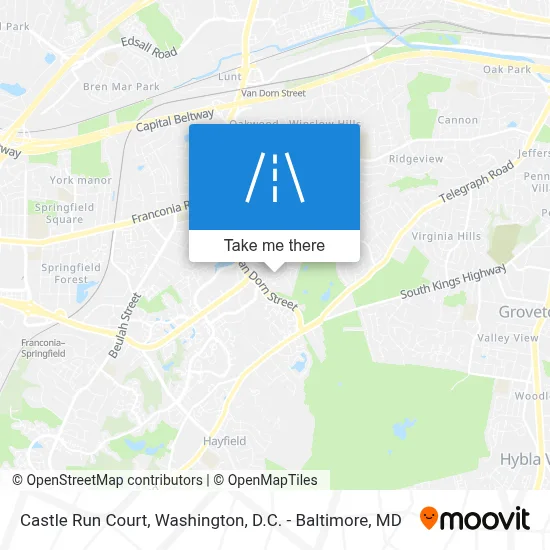 Castle Run Court map