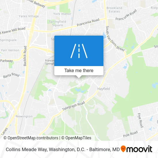 Collins Meade Way map