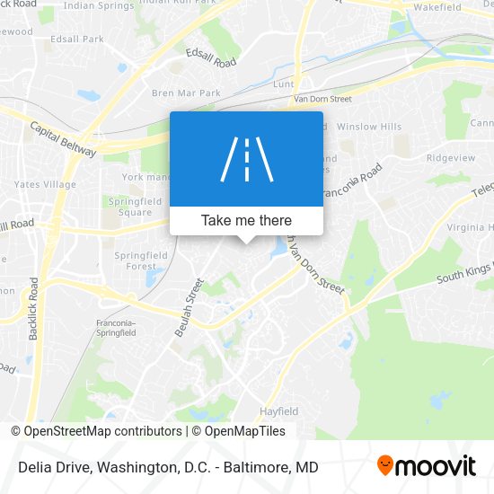 Delia Drive map