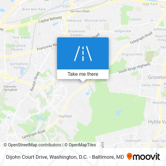Dijohn Court Drive map