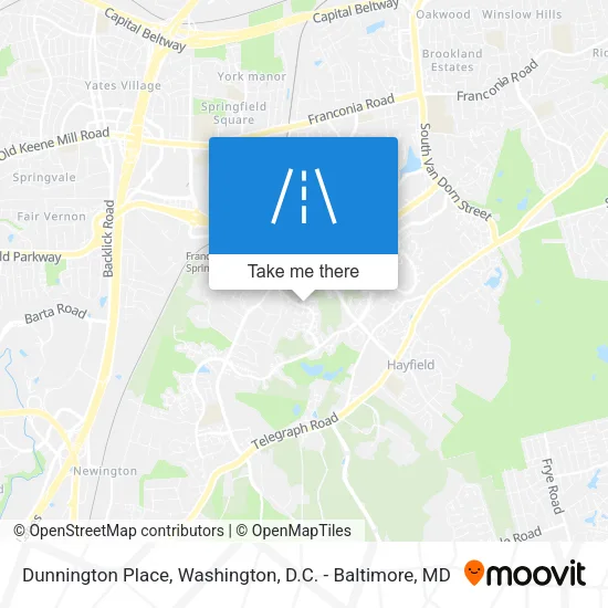Dunnington Place map