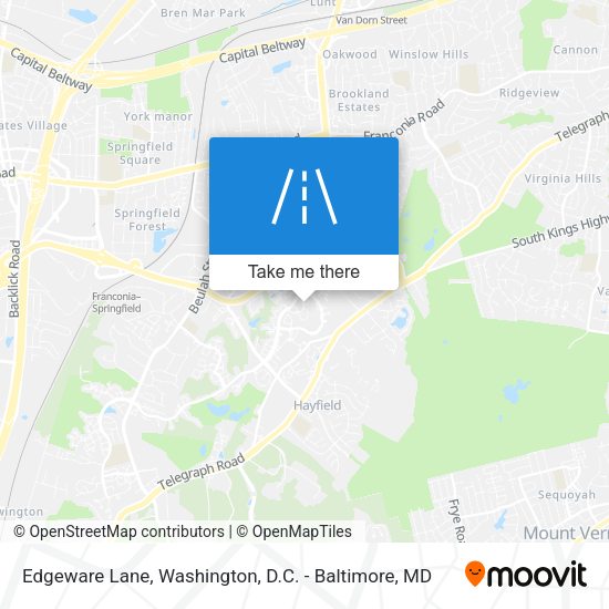 Edgeware Lane map