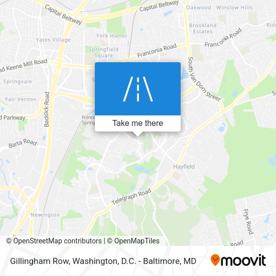 Gillingham Row map