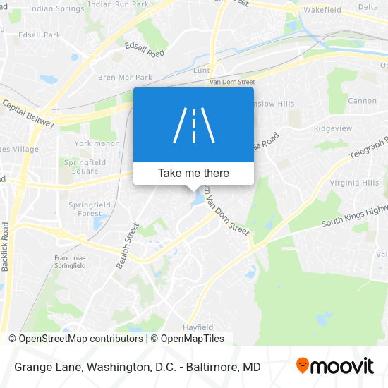Mapa de Grange Lane