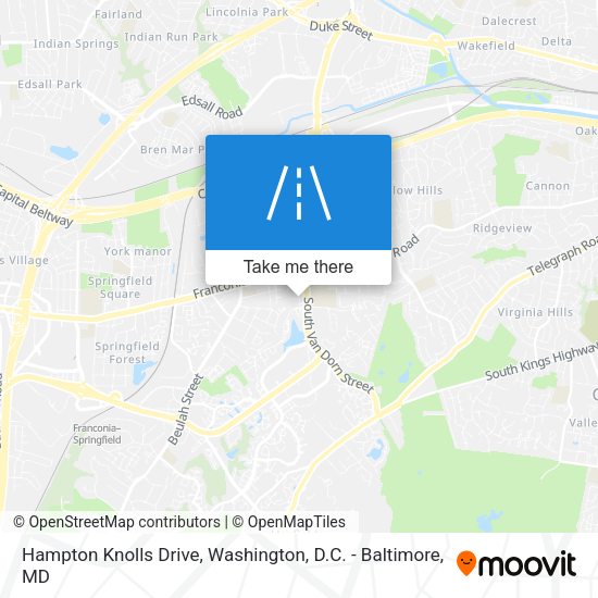 Mapa de Hampton Knolls Drive