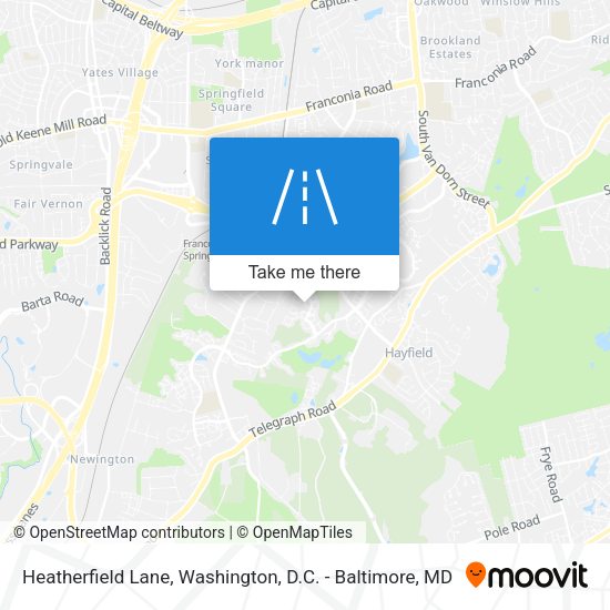 Heatherfield Lane map