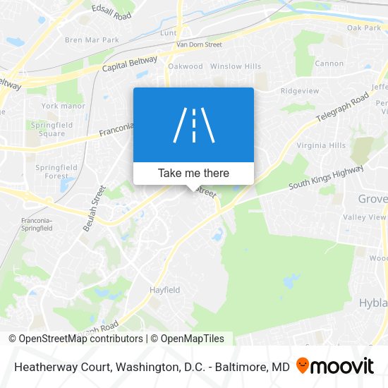 Mapa de Heatherway Court