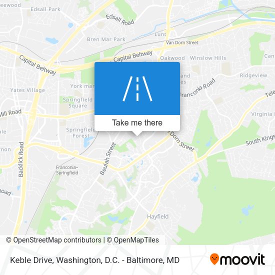 Mapa de Keble Drive