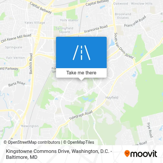 Kingstowne Commons Drive map