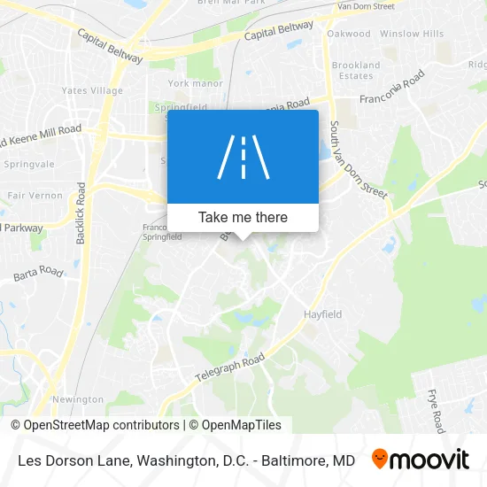 Les Dorson Lane map