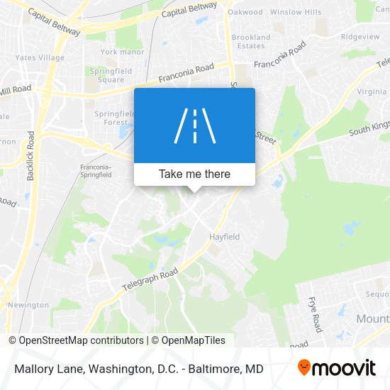 Mapa de Mallory Lane