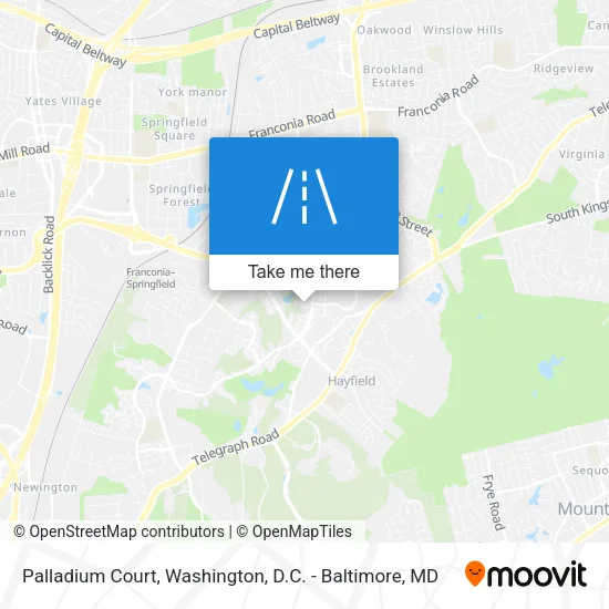 Palladium Court map