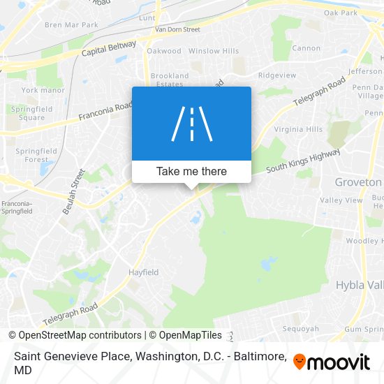 Saint Genevieve Place map