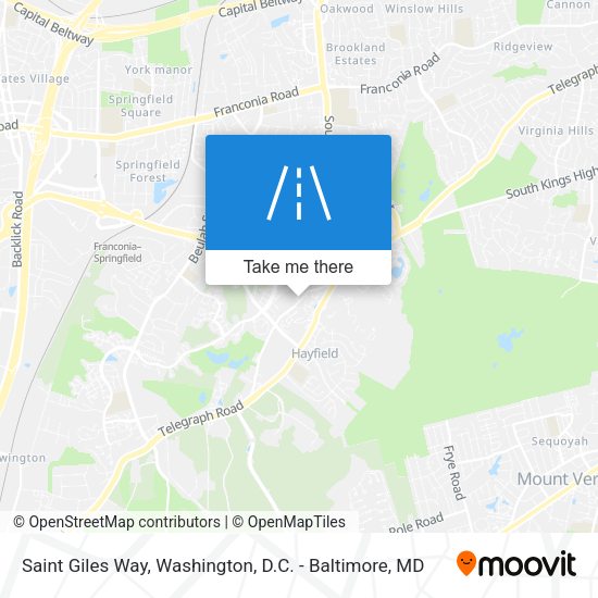 Saint Giles Way map