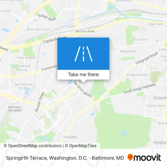 Springirth Terrace map