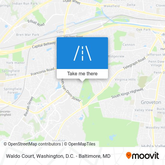 Waldo Court map