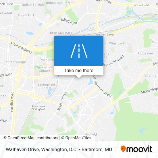 Walhaven Drive map