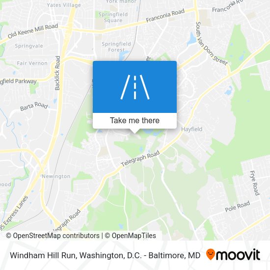 Windham Hill Run map
